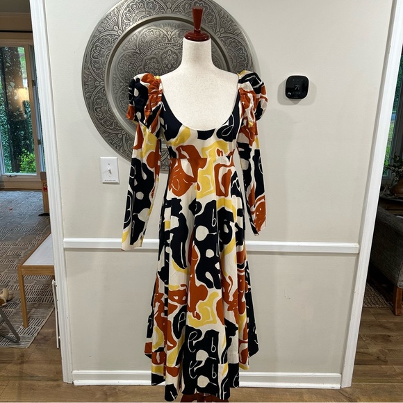 De Loreta Frida dress in El Pueblo print - Size small - Picture 2 of 11